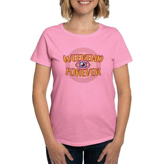 CafePress - Retro 80S Weekend Forever T Shirt - Women's Traditional Fit Dark T-Shirt
