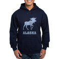thumbnail image 1 of CafePress - Retro Alaska Moose Hoodie (Dark) - Pullover Hoodie, Classic, Comfortable Hooded Sweatshirt, 1 of 4