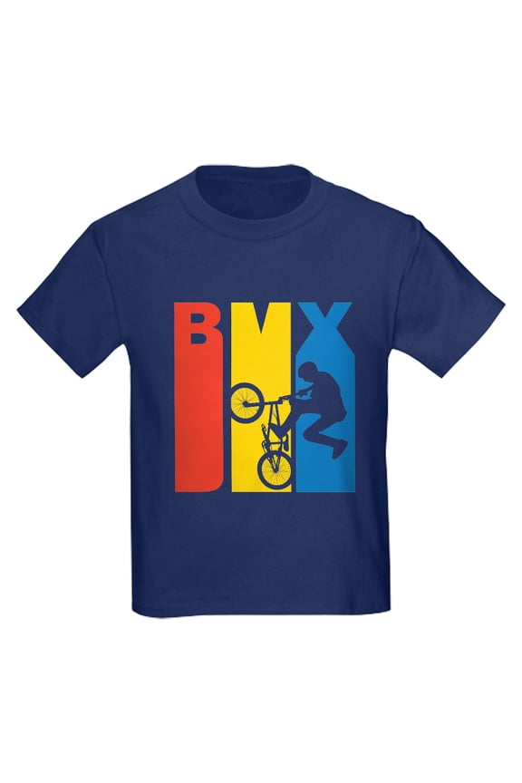 - Retro BMX T Shirt - Dark T-Shirt Kids XS-XL