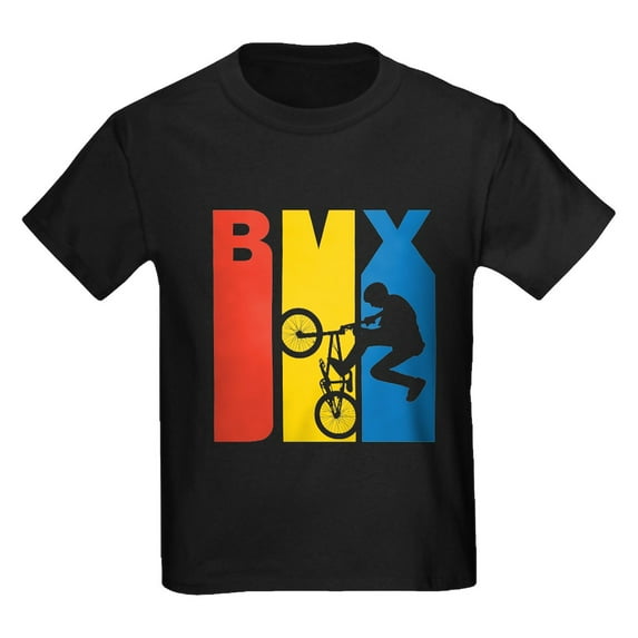 CafePress - Retro BMX T Shirt - Dark T-Shirt Kids XS-XL