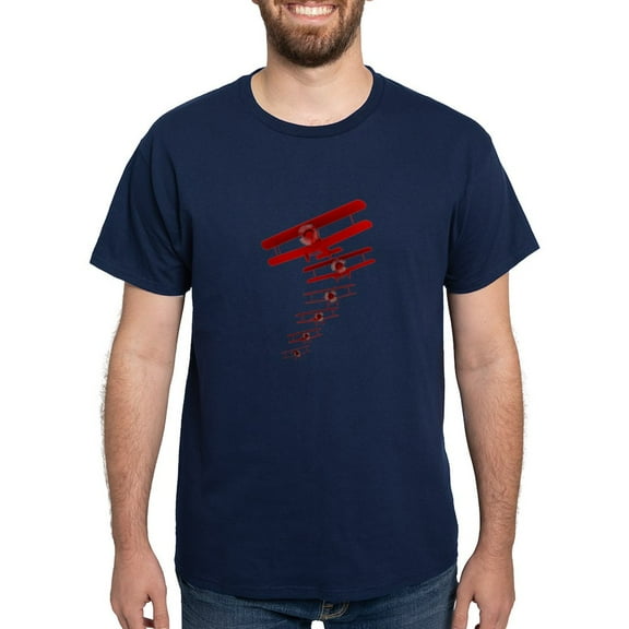 CafePress - Retro Biplane T Shirt - Men's Classic Graphic Cotton T-Shirt