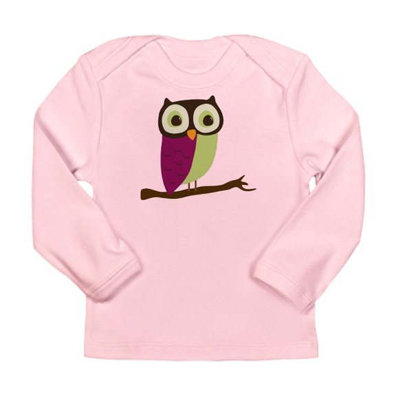 CafePress - Retro Chic Owl Long Sleeve Infant T Shirt - Long Sleeve Infant T-Shirt