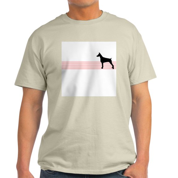 CafePress - Retro Doberman Pinscher Ash Grey T Shirt - Men's Classic Graphic T-Shirt