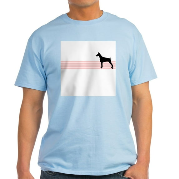 CafePress - Retro Doberman Pinscher Ash Grey T Shirt - Men's Classic Graphic T-Shirt