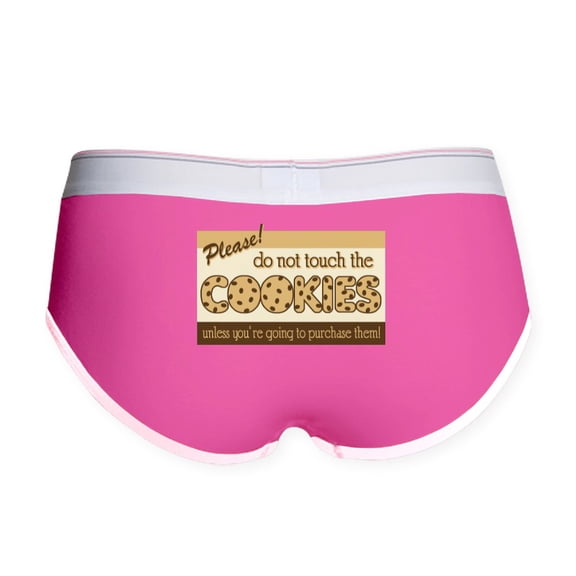 CafePress - Retro Don't Touch The Cookies Women's Boy Brief - Women's Novelty Briefs, Size S-XL