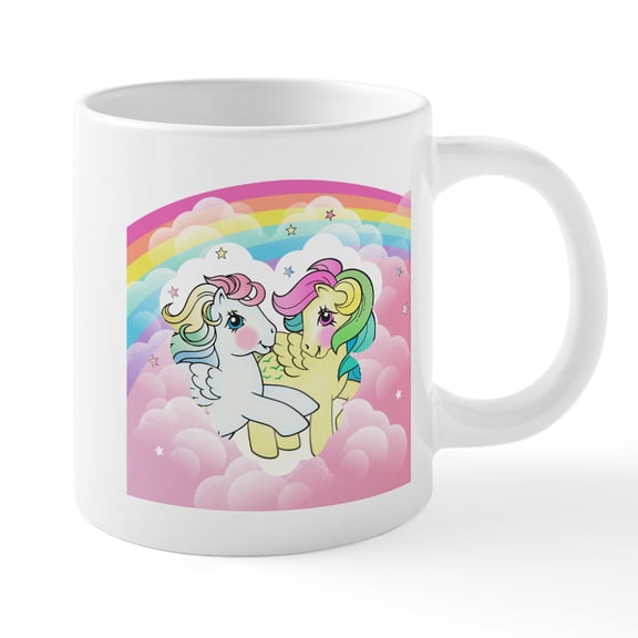 CafePress - Retro Duo - 20 Oz White Ceramic Mega Mug