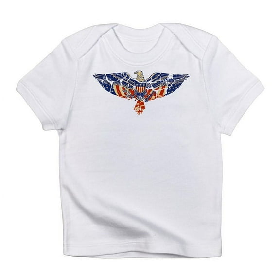 CafePress - Retro Eagle And USA Flag Infant T Shirt - Infant T-Shirt