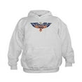 thumbnail image 1 of CafePress - Retro Eagle And USA Flag - Kids Hooded Sweatshirt, Classic Hoodie, 1 of 4