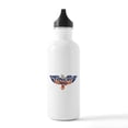 thumbnail image 1 of CafePress - Retro Eagle And USA Flag Stainless Water Bottle 1. - Stainless Steel Water Bottle, Sports Bottle, 1.0L, 1 of 5