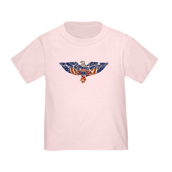 CafePress - Retro Eagle And USA Flag Toddler T Shirt - Cute Toddler T-Shirt, 100% Cotton