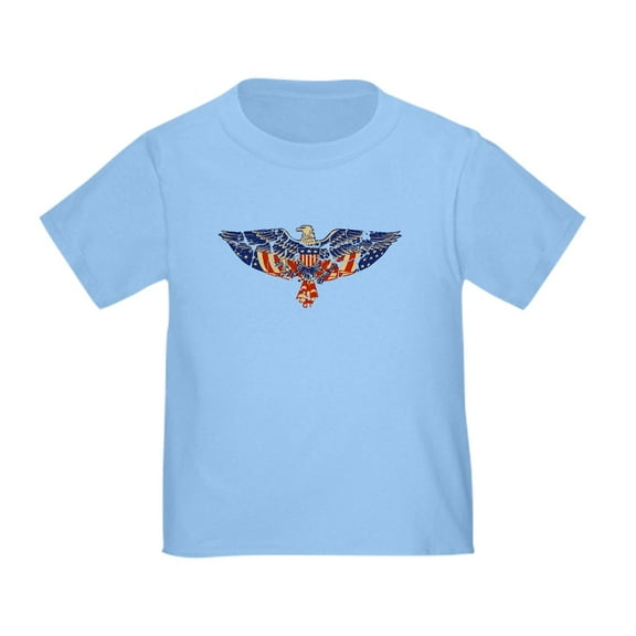 CafePress - Retro Eagle And USA Flag Toddler T Shirt - Cute Toddler T-Shirt, 100% Cotton