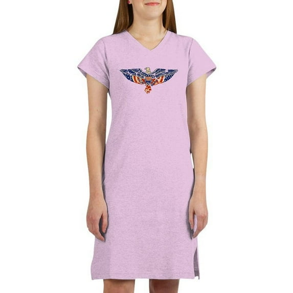 CafePress - Retro Eagle And USA Flag - Women's Nightshirt