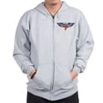 thumbnail image 1 of CafePress - Retro Eagle And USA Flag Zip Hoodie - Zip Hoodie, Classic Hooded Sweatshirt with Metal Zipper, 1 of 4