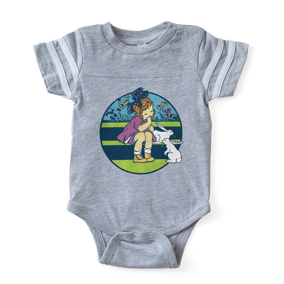 CafePress - Retro Easter - Cute Infant Baby Football Bodysuit
