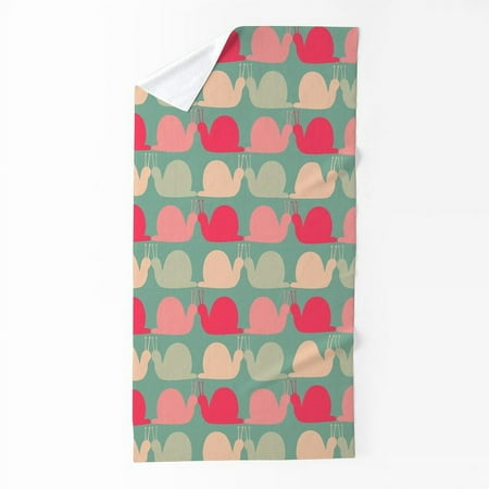 CafePress - Retro Fun Snail Pattern - Large Beach Towel, Soft 30"x60" Towel with Unique Design