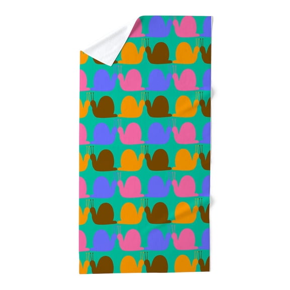 CafePress - Retro Fun Snail Pattern - Large Beach Towel, Soft 30"x60" Towel with Unique Design