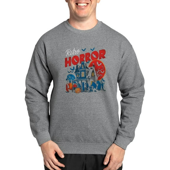 CafePress - Retro Horror T Shirt - Crew Neck Sweatshirt