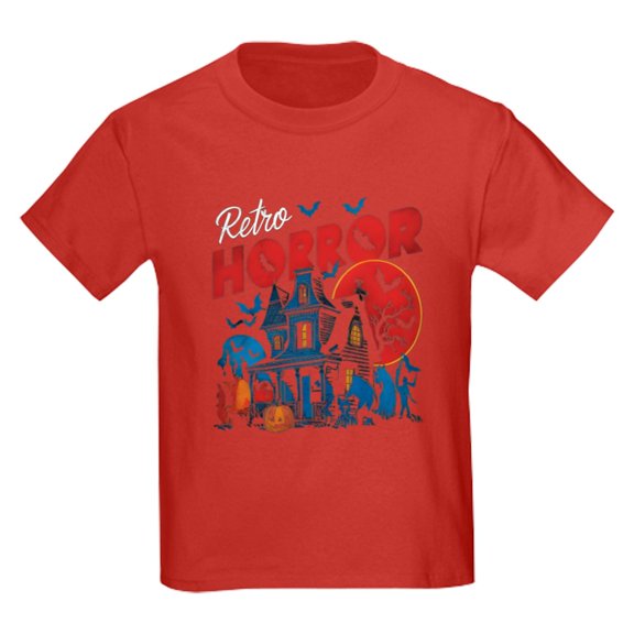 CafePress - Retro Horror T Shirt Kids T Shirt - Dark T-Shirt Kids XS-XL