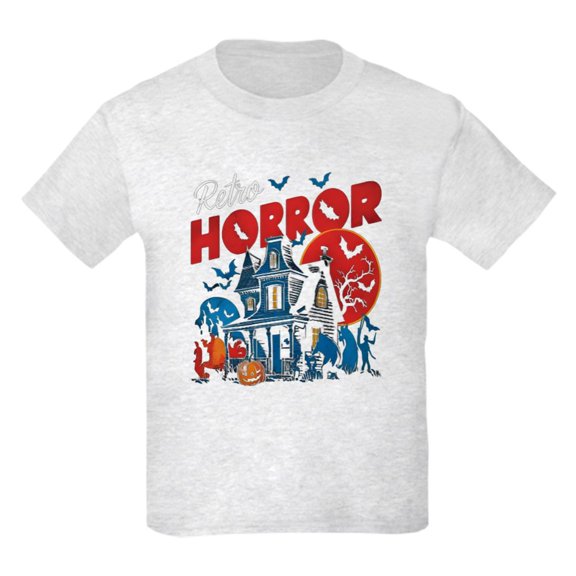 CafePress - Retro Horror T Shirt Kids T Shirt - Light Classic Kids Graphic, Short Sleeve T-Shirt, Sizes XS-XL