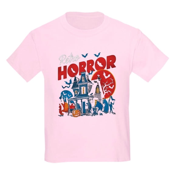 CafePress - Retro Horror T Shirt Kids T Shirt - Light Classic Kids Graphic, Short Sleeve T-Shirt, Sizes XS-XL