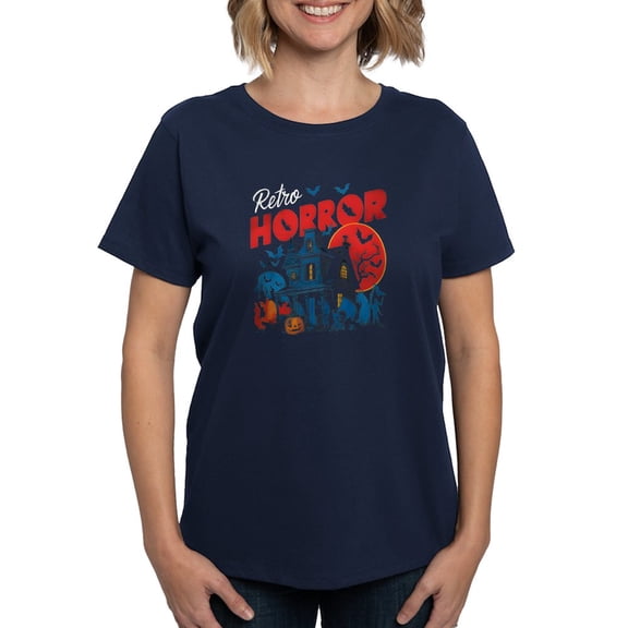CafePress - Retro Horror T Shirt Women's Value T Shirt - Women's Traditional Fit Dark T-Shirt