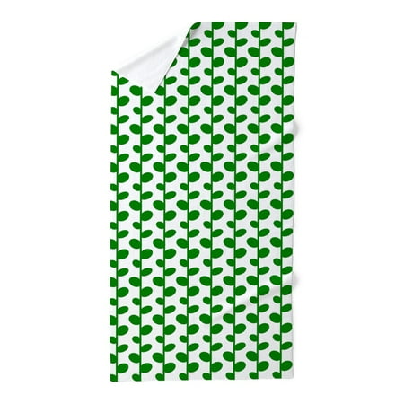 CafePress - Retro Leaves Pattern - Large Beach Towel, Soft 30"x60" Towel with Unique Design