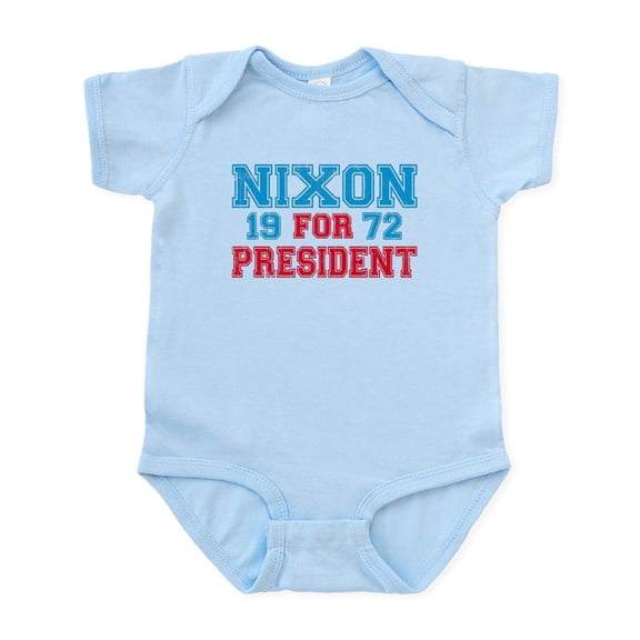 CafePress - Retro Nixon 1972 Infant Bodysuit - Baby Light Bodysuit, Size Newborn - 24 Months