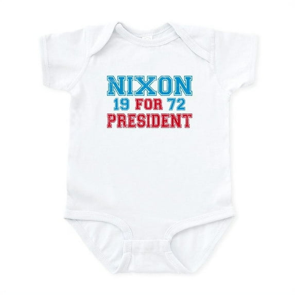 CafePress - Retro Nixon 1972 Infant Bodysuit - Baby Light Bodysuit, Size Newborn - 24 Months