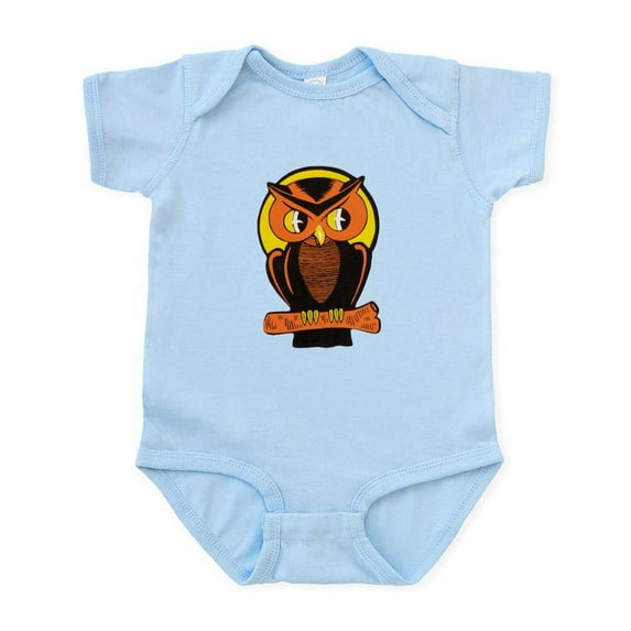 CafePress - Retro Owl Infant Bodysuit - Baby Light Bodysuit, Size Newborn - 24 Months