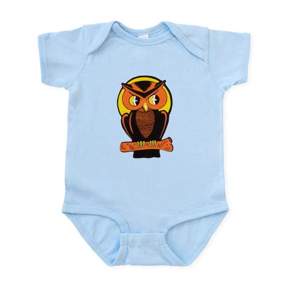 CafePress - Retro Owl Infant Bodysuit - Baby Light Bodysuit, Size Newborn - 24 Months
