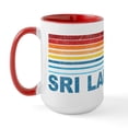 thumbnail image 1 of CafePress - Retro Palm Tree Sri Lanka Large Mug - 15 oz Ceramic Large White Novelty Mug, 1 of 4