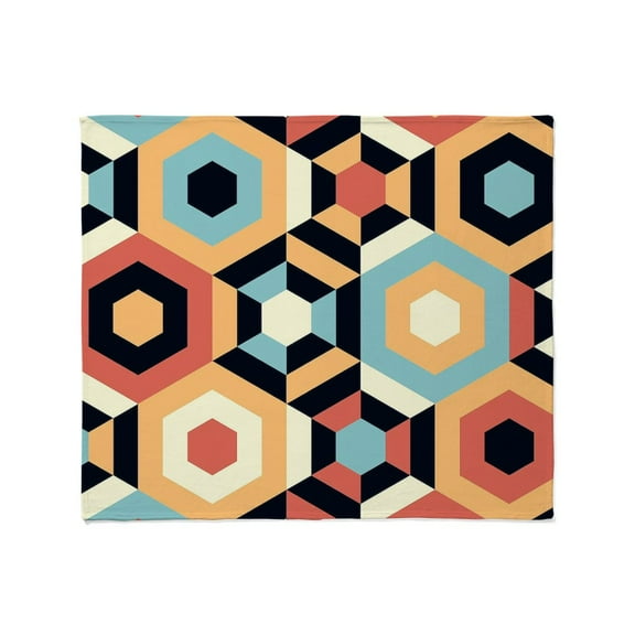 CafePress - Retro Pattern Throw Blanket - Soft Fleece Throw Blanket, 50"x60" for All Ages