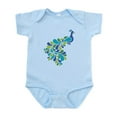thumbnail image 1 of CafePress - Retro Peacock Body Suit - Baby Light Bodysuit, Size Newborn - 24 Months, 1 of 4