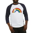 thumbnail image 1 of CafePress - Retro Rainbow Unicorn Baseball Jersey - Cotton Baseball Jersey, 3/4 Raglan Sleeve Shirt, 1 of 4