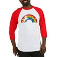 thumbnail image 1 of CafePress - Retro Rainbow Unicorn Baseball Jersey - Cotton Baseball Jersey, 3/4 Raglan Sleeve Shirt, 1 of 4