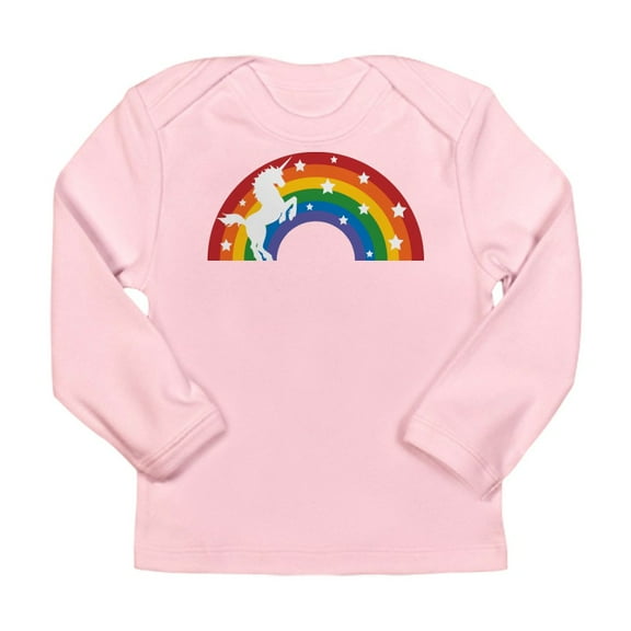 CafePress - Retro Rainbow Unicorn Long Sleeve T Shirt - Long Sleeve Infant T-Shirt