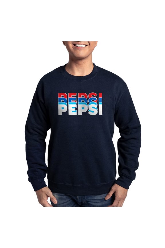 - Retro Repeated Pepsi - Classic Crew Neck Sweatshirt