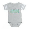 thumbnail image 1 of CafePress - Retro Triangle Pattern - Cute Infant Baby Football Bodysuit, 1 of 3