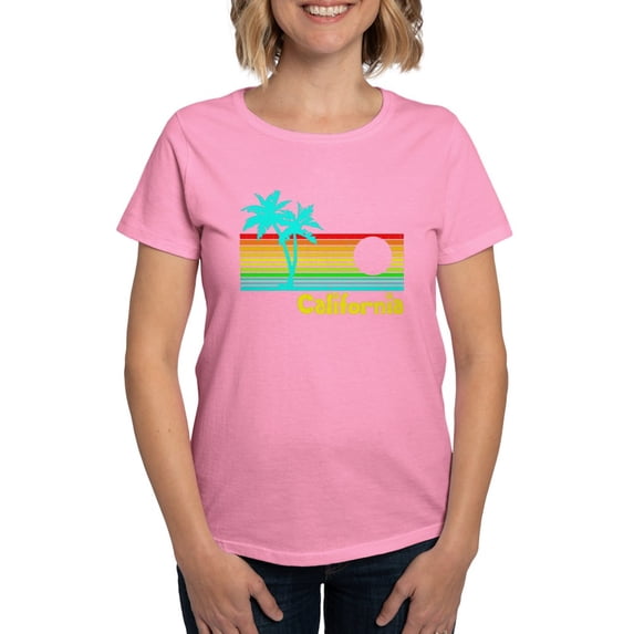 CafePress - Retro Vintage California T Shirt - Women's Traditional Fit Dark T-Shirt