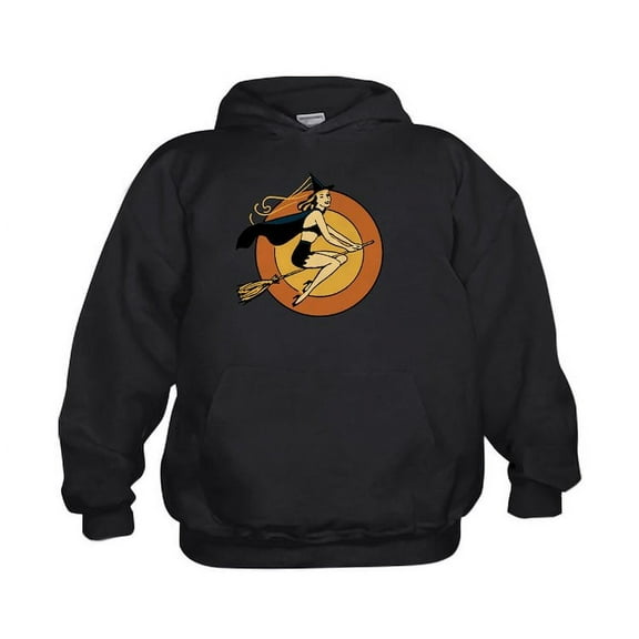 CafePress - Retro Witch Hoodie - Kids Hooded Sweatshirt, Classic Hoodie