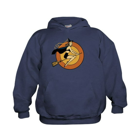 CafePress - Retro Witch Hoodie - Kids Hooded Sweatshirt, Classic Hoodie
