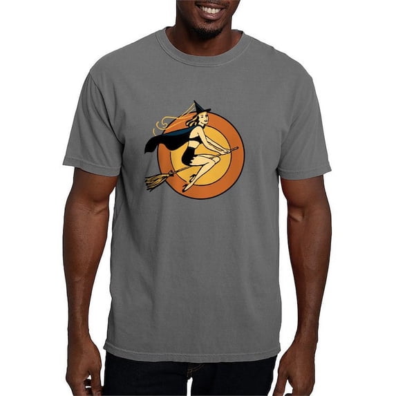 CafePress - Retro Witch - Mens Comfort Colors Shirt