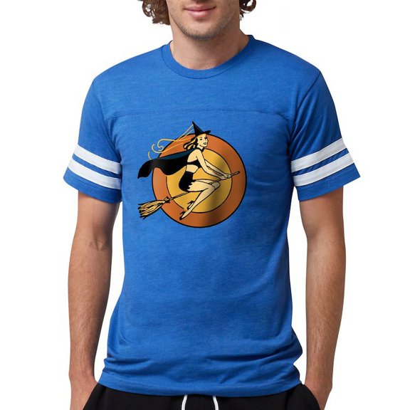 CafePress - Retro Witch - Mens Football Shirt