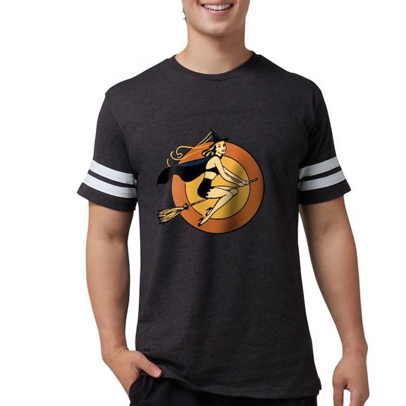 CafePress - Retro Witch - Mens Football Shirt