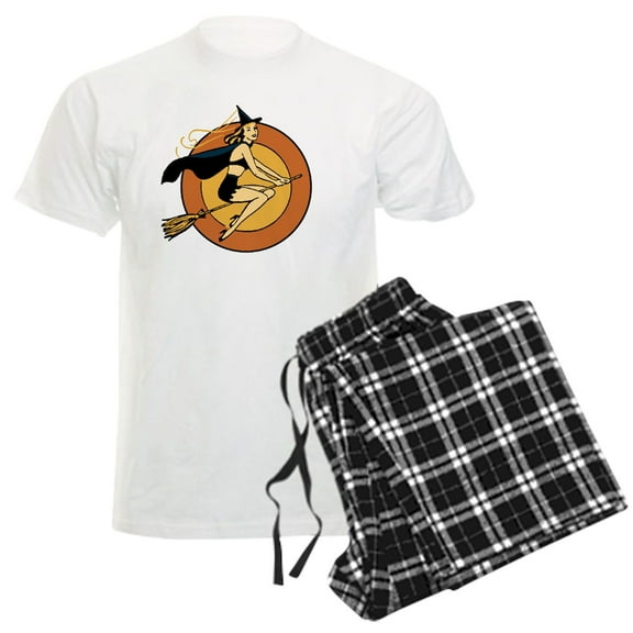 CafePress - Retro Witch Pajamas - Men's Light Loose Fit Cotton Pajama Set