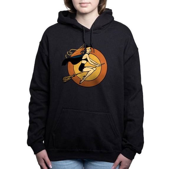 CafePress - Retro Witch - Pullover Hoodie, Classic & Comfortable Hooded Sweatshirt