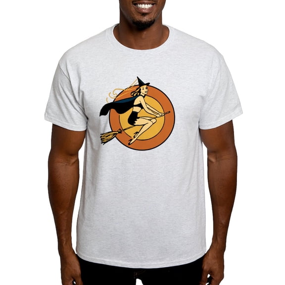 CafePress - Retro Witch T Shirt - Men's Classic Graphic T-Shirt