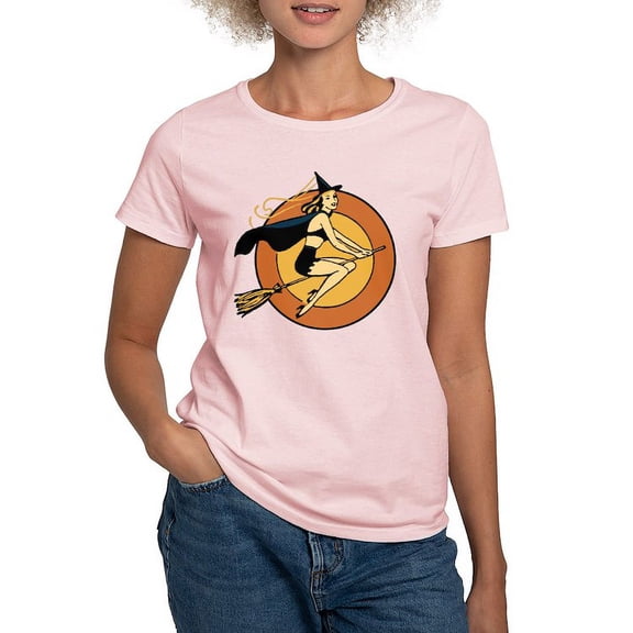 CafePress - Retro Witch T Shirt - Women's Classic T-Shirt