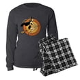 thumbnail image 1 of CafePress - Retro Witch - Women's Long Sleeve Charcoal Gray Pajamas, 1 of 3