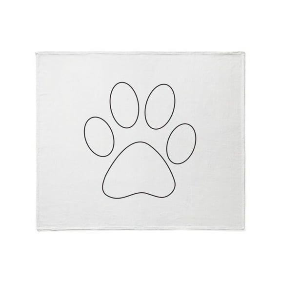 CafePress - Reverse App Dog Paws Throw Blanket - Soft Fleece Throw Blanket, 50"x60" for All Ages